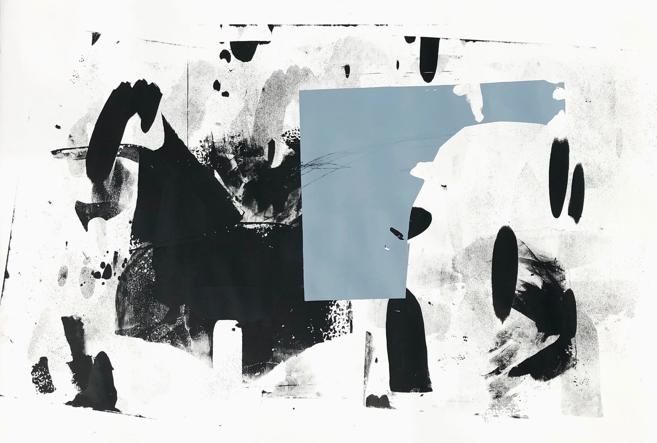 Blueprint, Original Screen Print on Paper, 30x44 (8123)