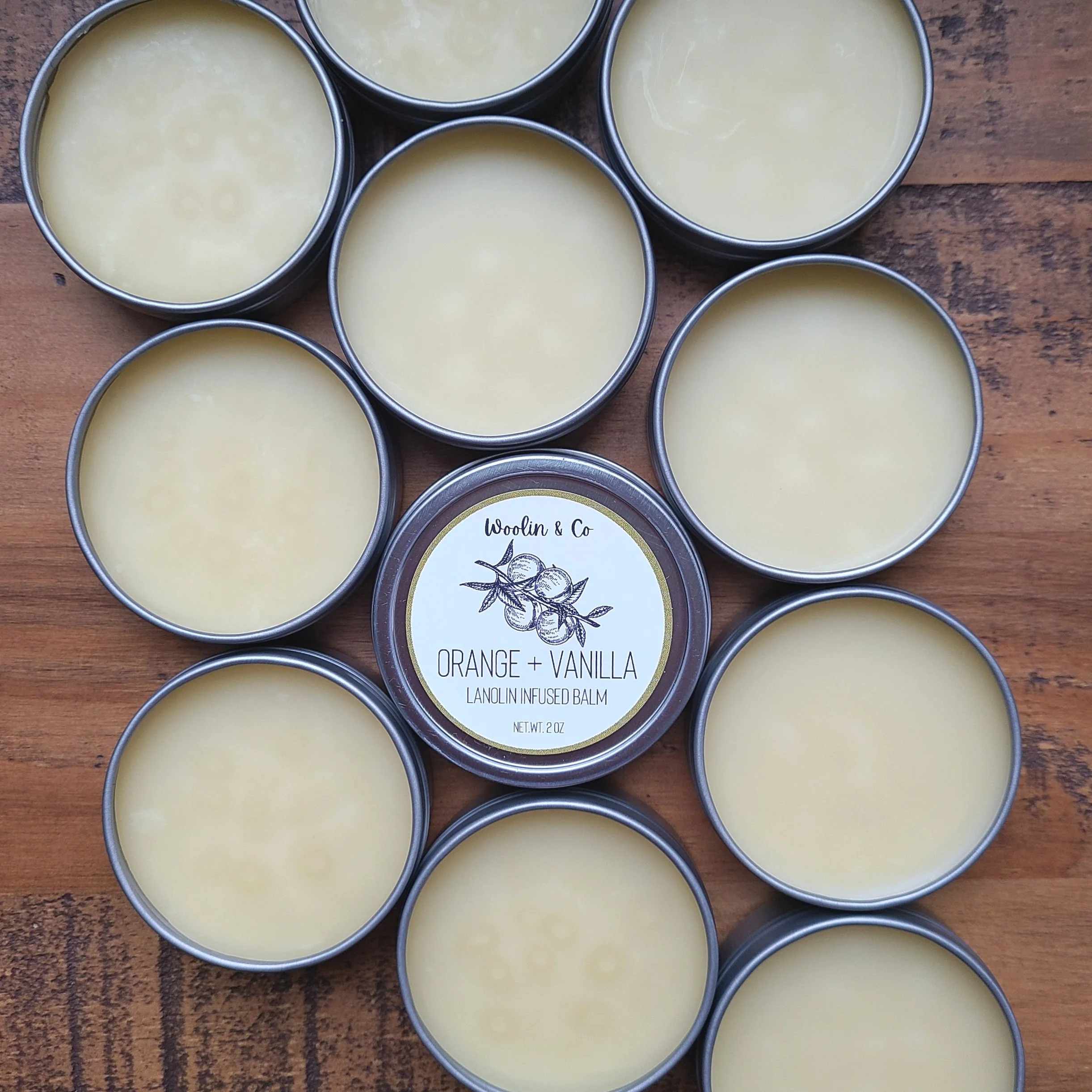 Orange + Vanilla Lanolin Infused Balm