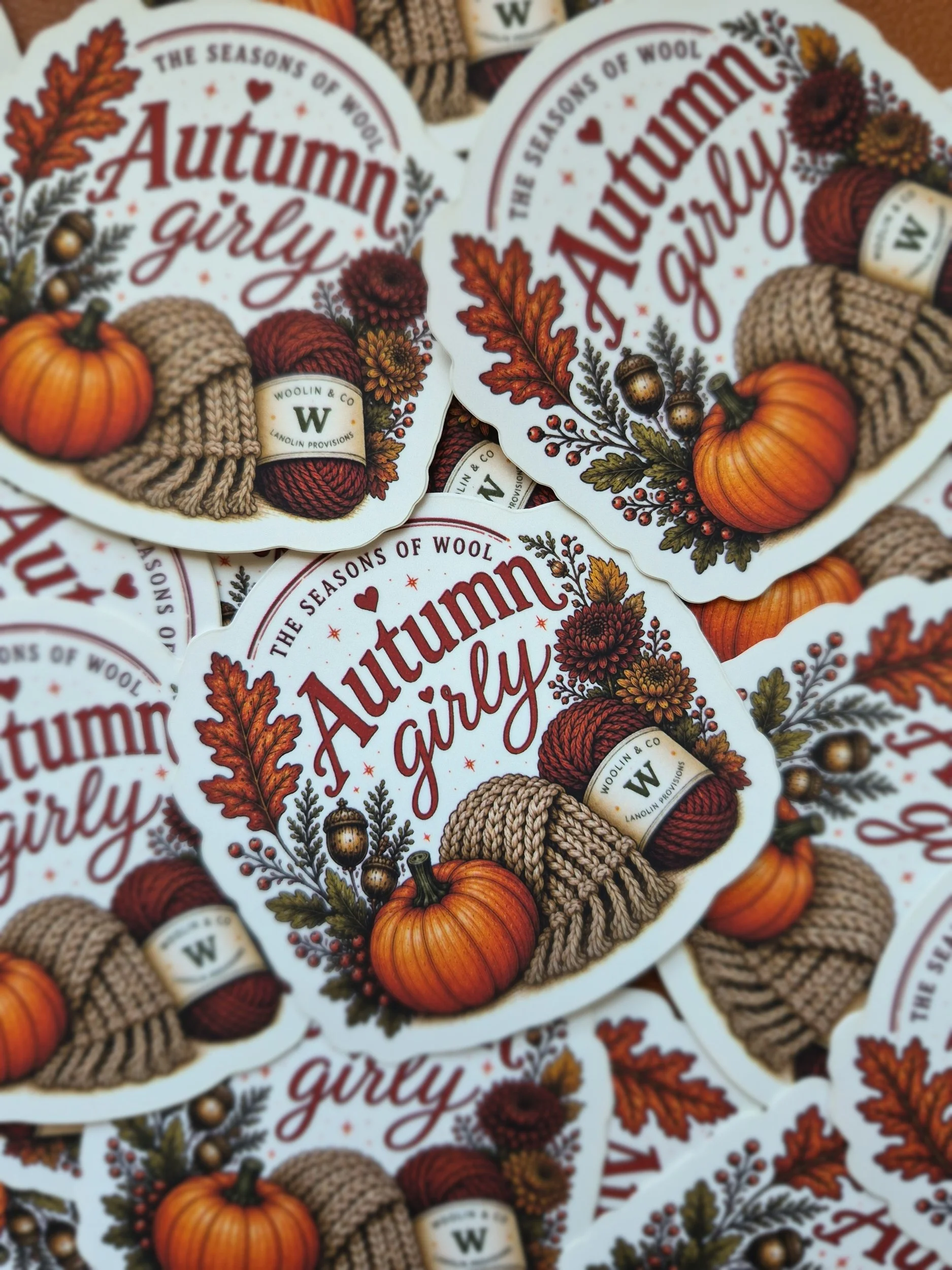 Autumn Girly Sticker