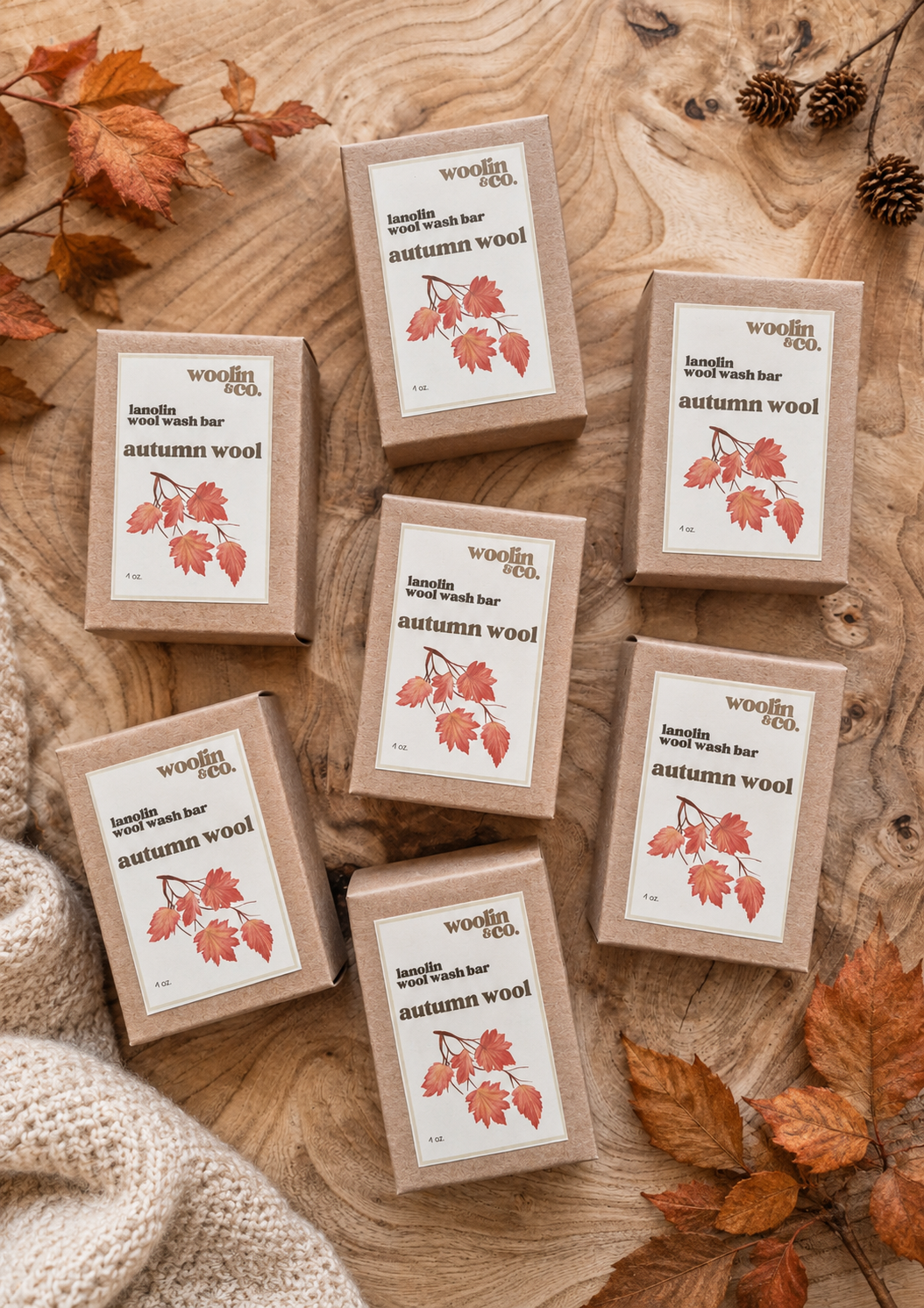 Seasons of Wool: Autumn Wool Handcrafted Wool Wash Bar