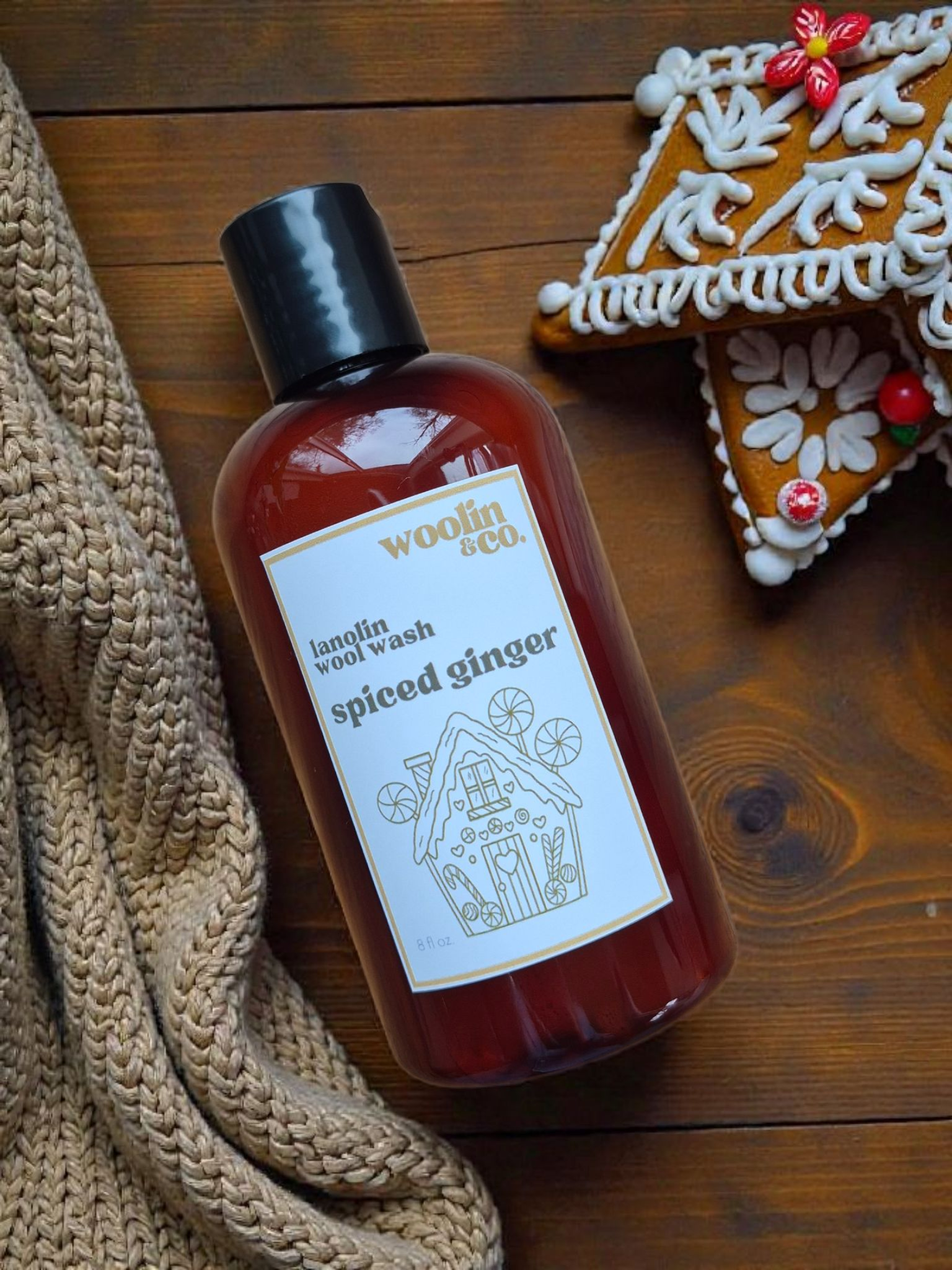 Holiday Collection - Spiced Ginger Lanolin Infused Liquid Wool Wash