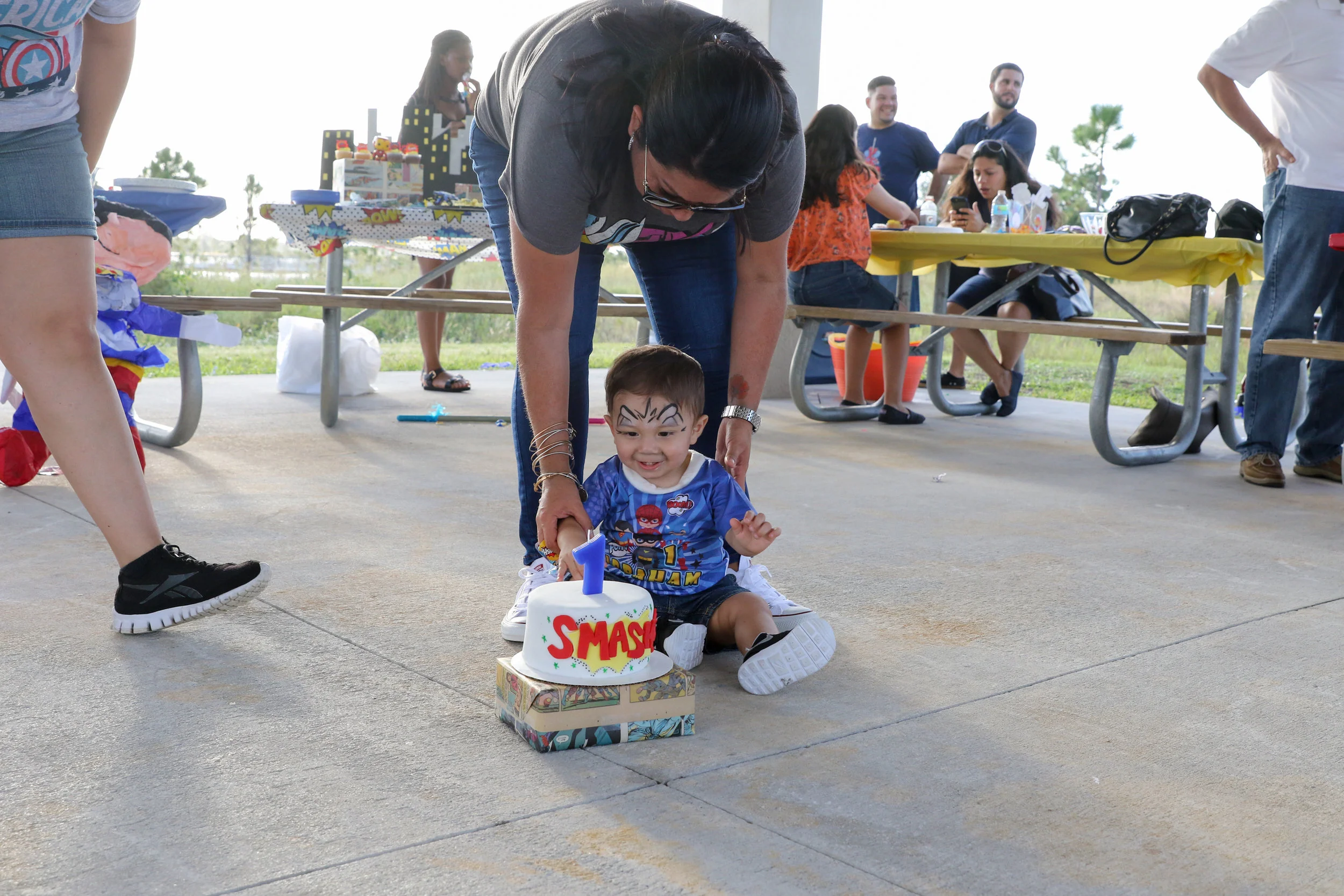 Comic Book Superheroes 1st Birthday Bash | Nicole Wallace Photography