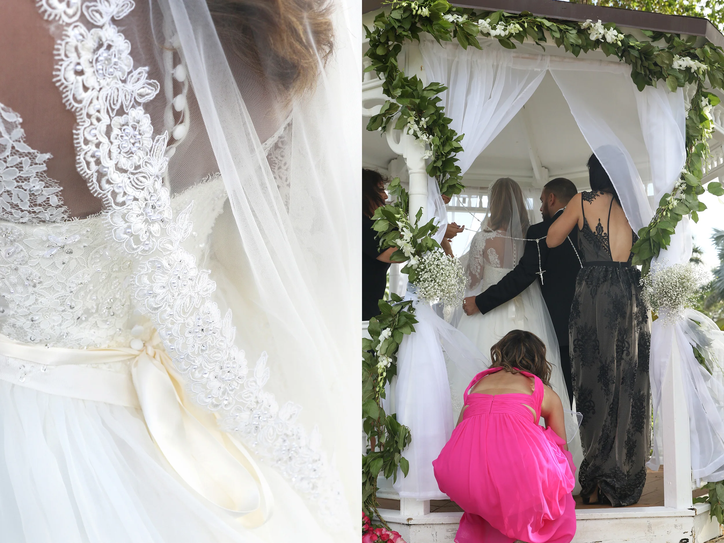 Bright and Bold | White and Fuchsia Wedding | Nicole Wallace Photography