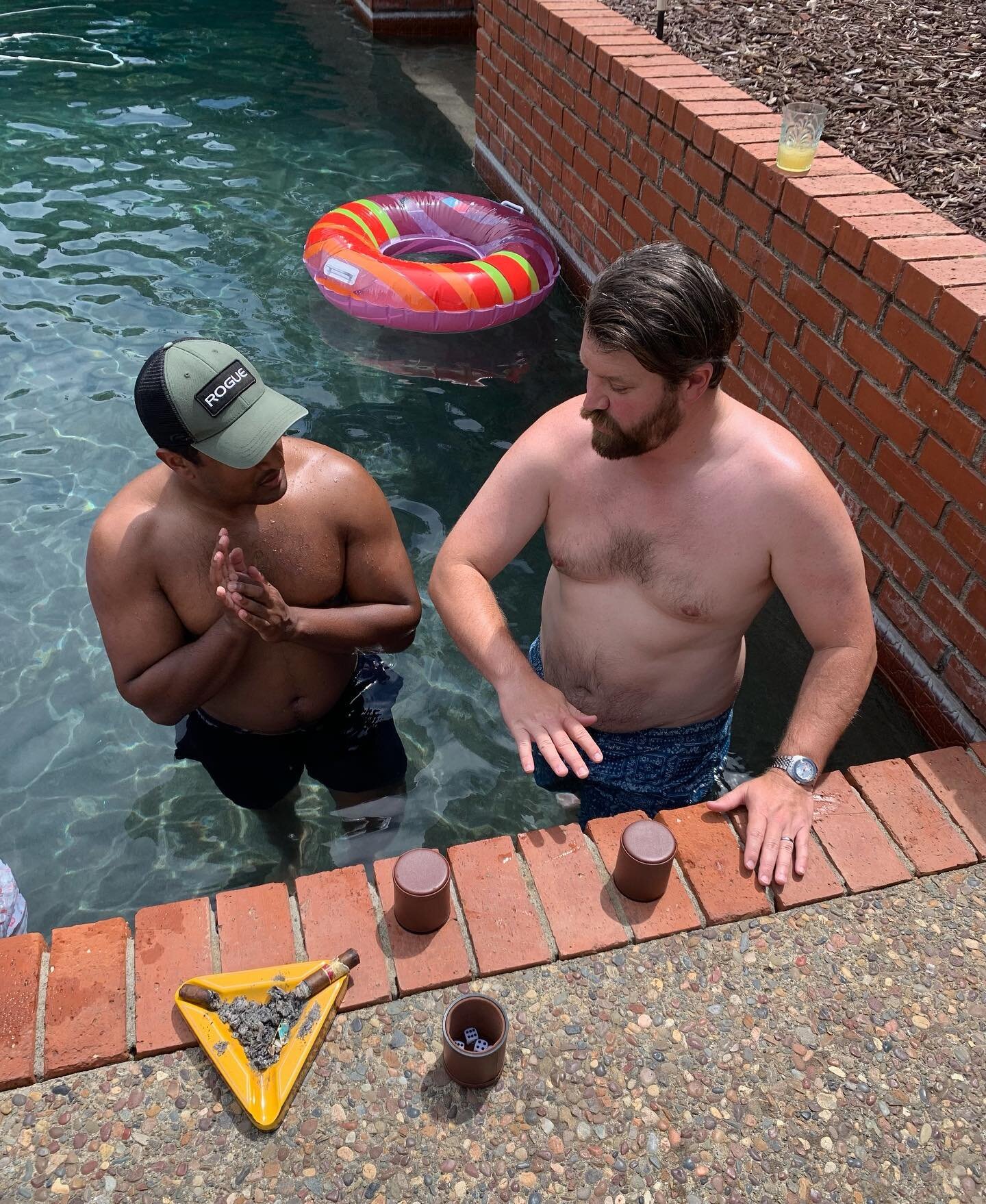 Summer is here, bring out the games #dice #backgammon #cigars
