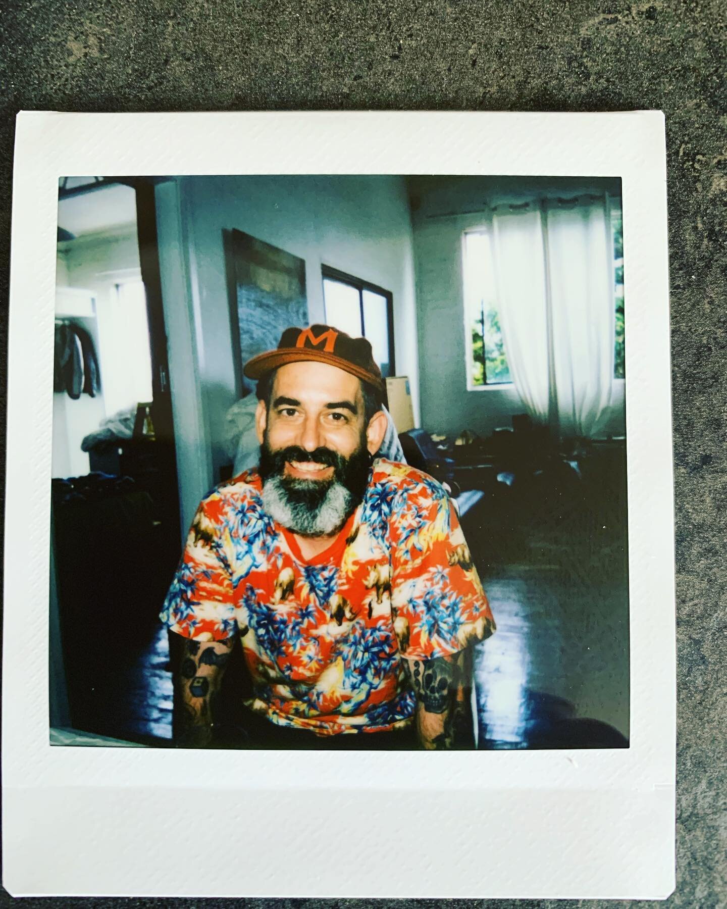 Visits from @troppo_print_studio with #frankie &hellip; #polaroid #transmission