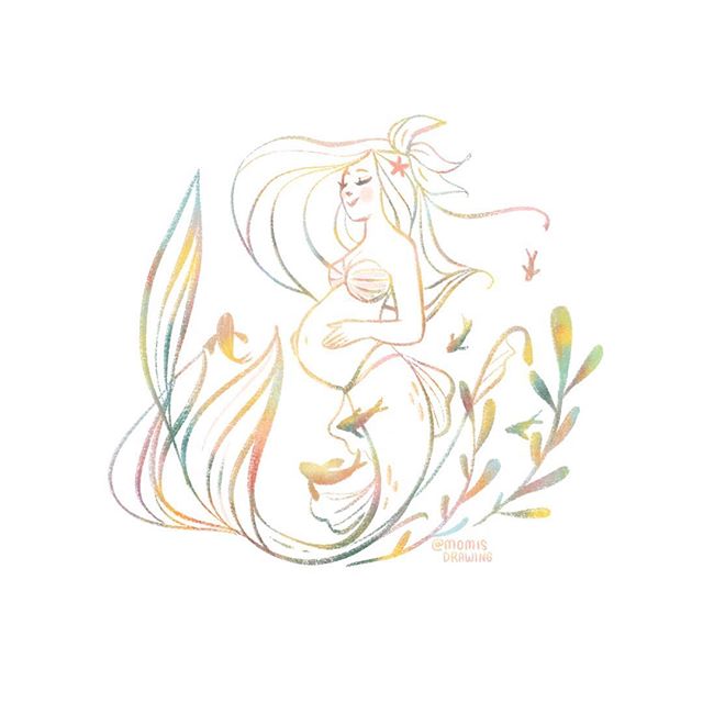 For expecting lovely mermaid mamas 💕
.
I&rsquo;ve added new mermaid drawings to my Etsy and some older prints back by popular requests. Thank you all so much! I&rsquo;ve added link in my profile. 💛
.
.
.
.
.
.
.
#glow #growinglove #expecting #merma