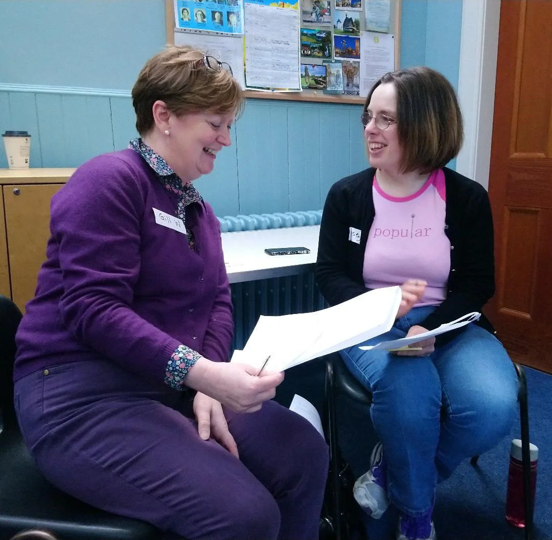 Jill Stamper and Lynsey Bailey discussing values