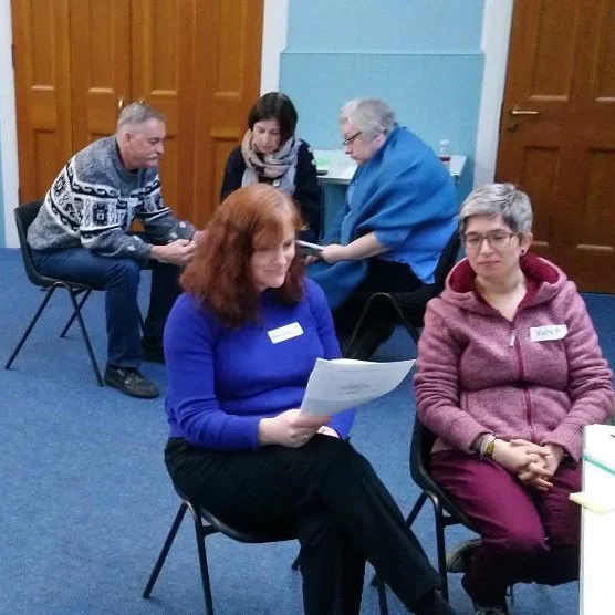 Back: Ken Newman, Kirsty Murray and Christina Harper Front: Annabel Treshansky and Kate Foggo