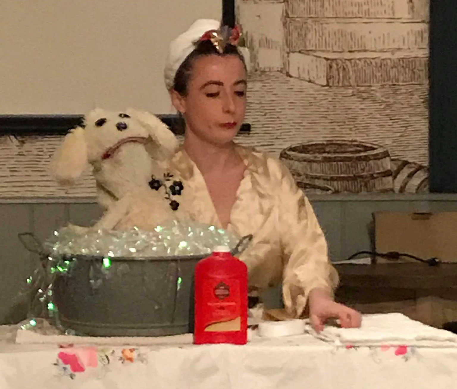 Sylvia Hunt giving a Performance at Salon48 Feb 2019
