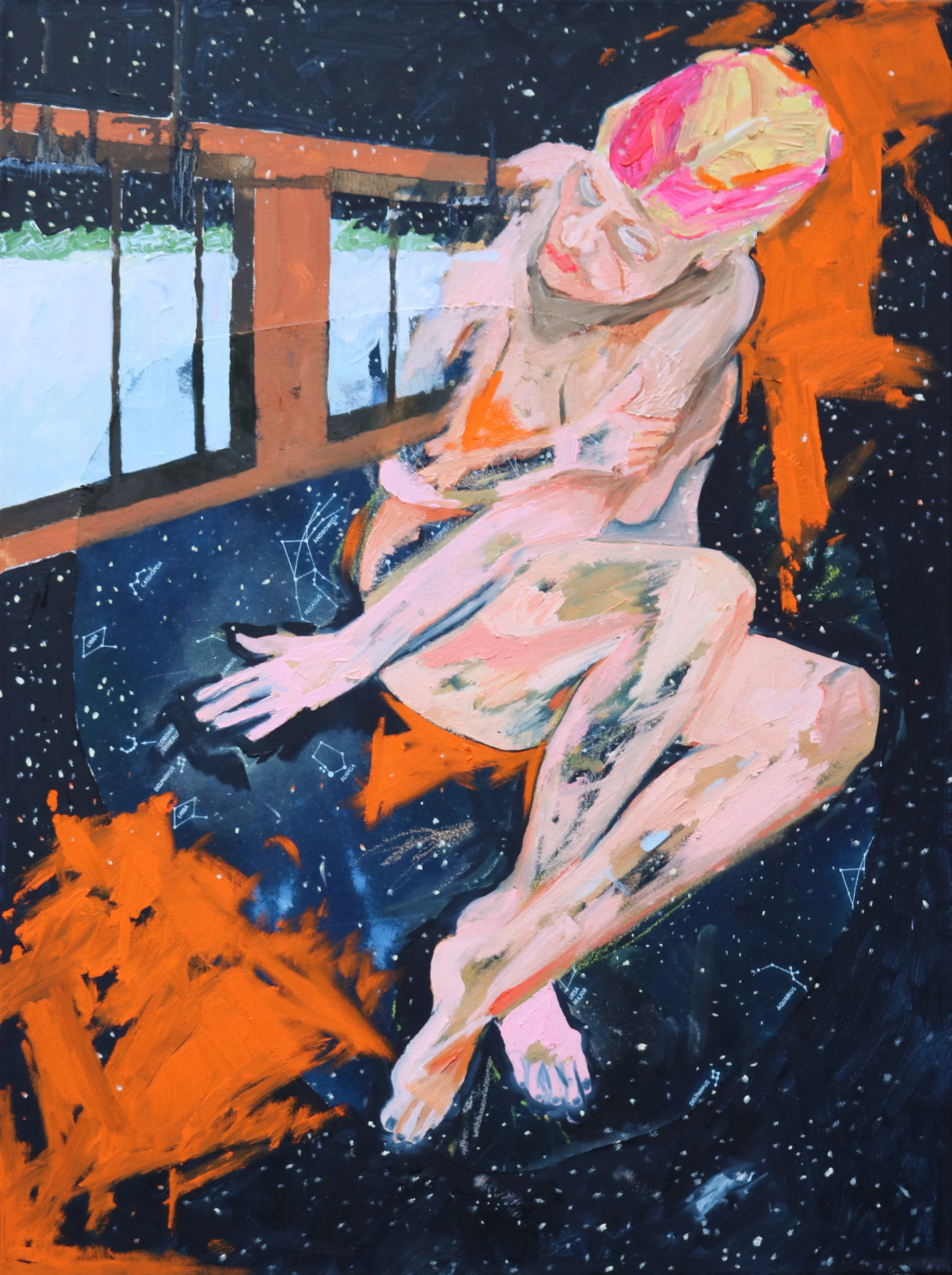 "Judy's Cabin Window, Stockholm, Wisconsin, December 2017"