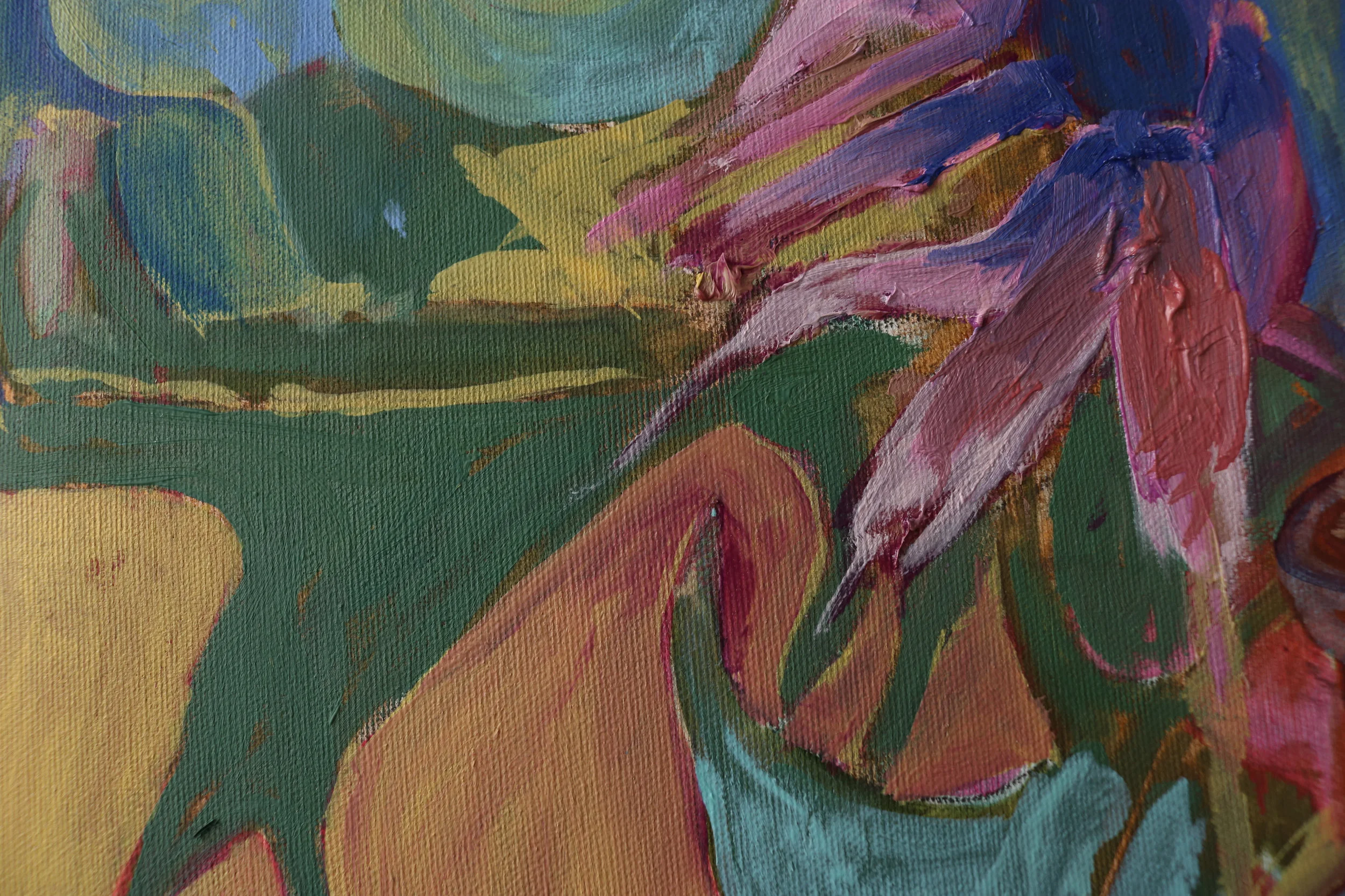"Abstract Flowers" detail