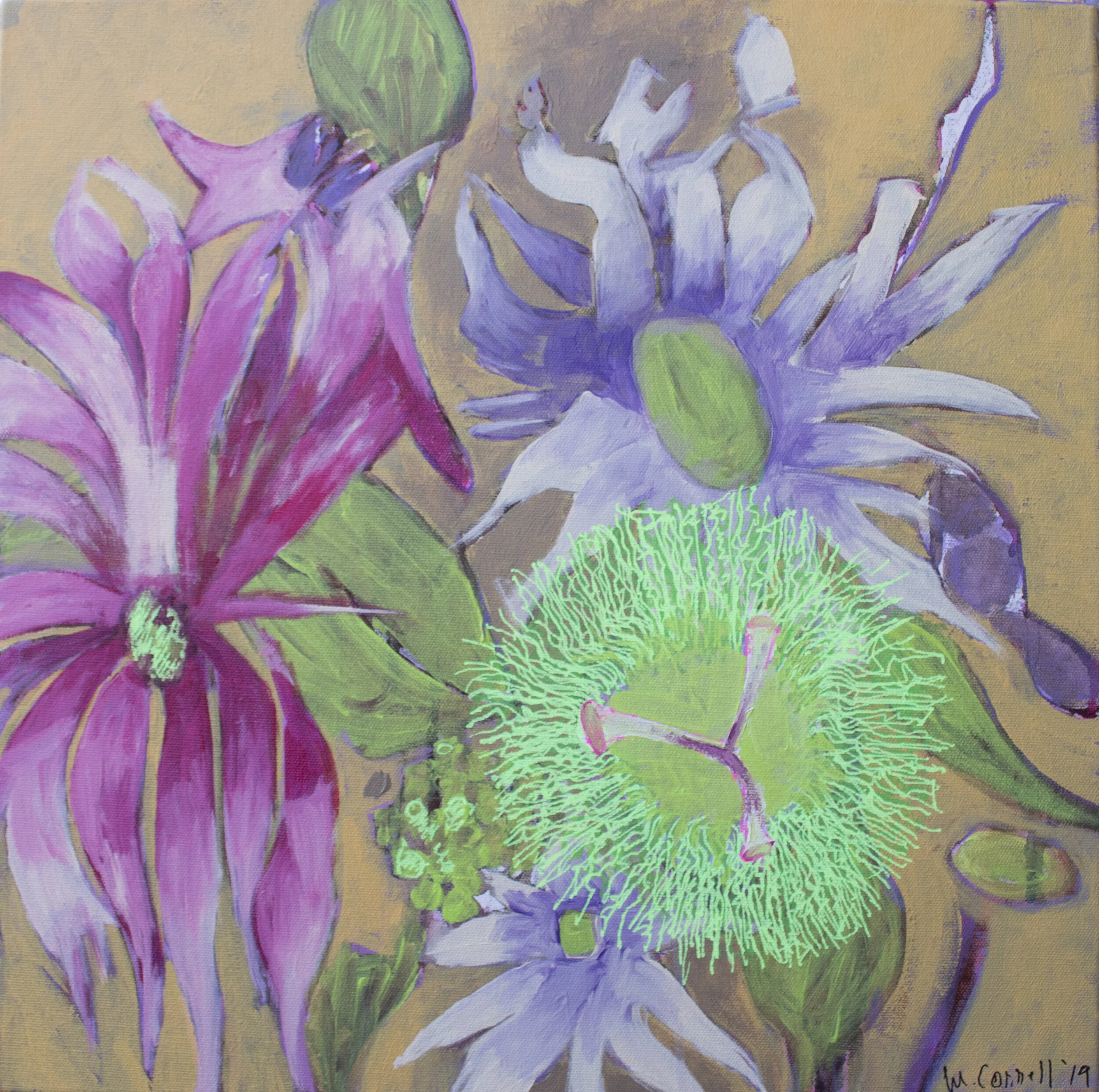 "Neon Green Passion Flower"