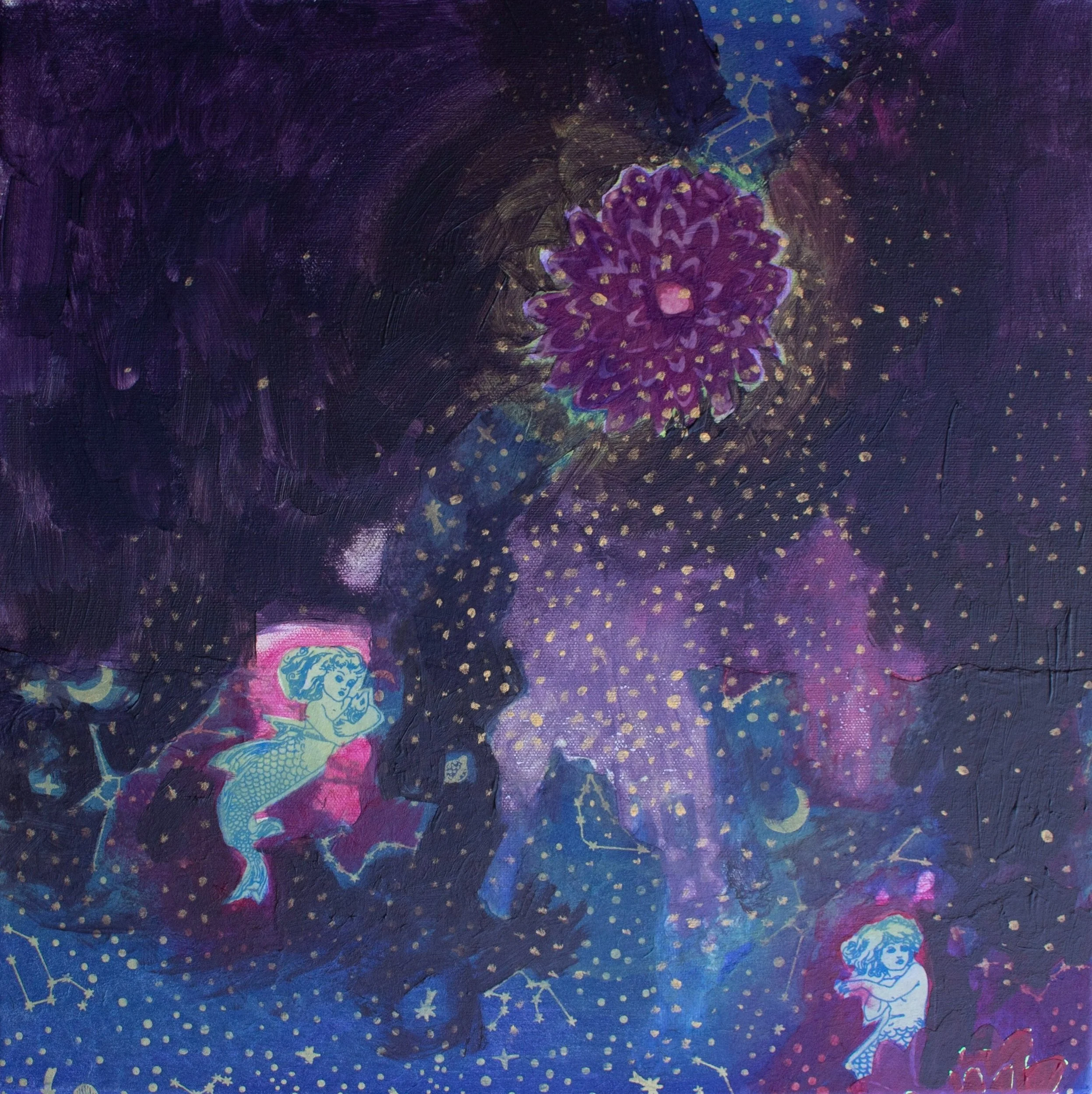 "Mermaids Traveling Through Stars"