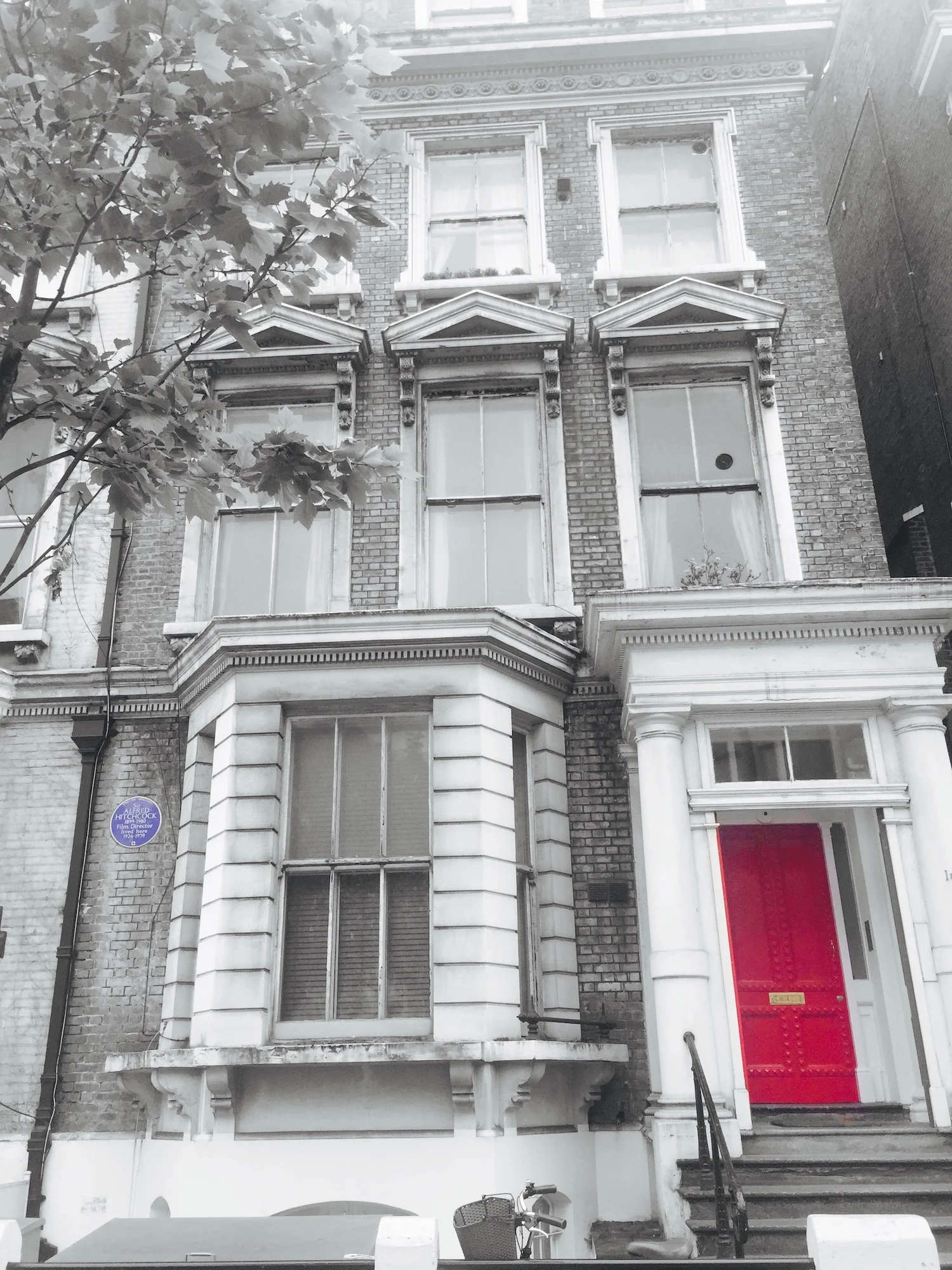Alfred Hitchcock's former home in Kensington.