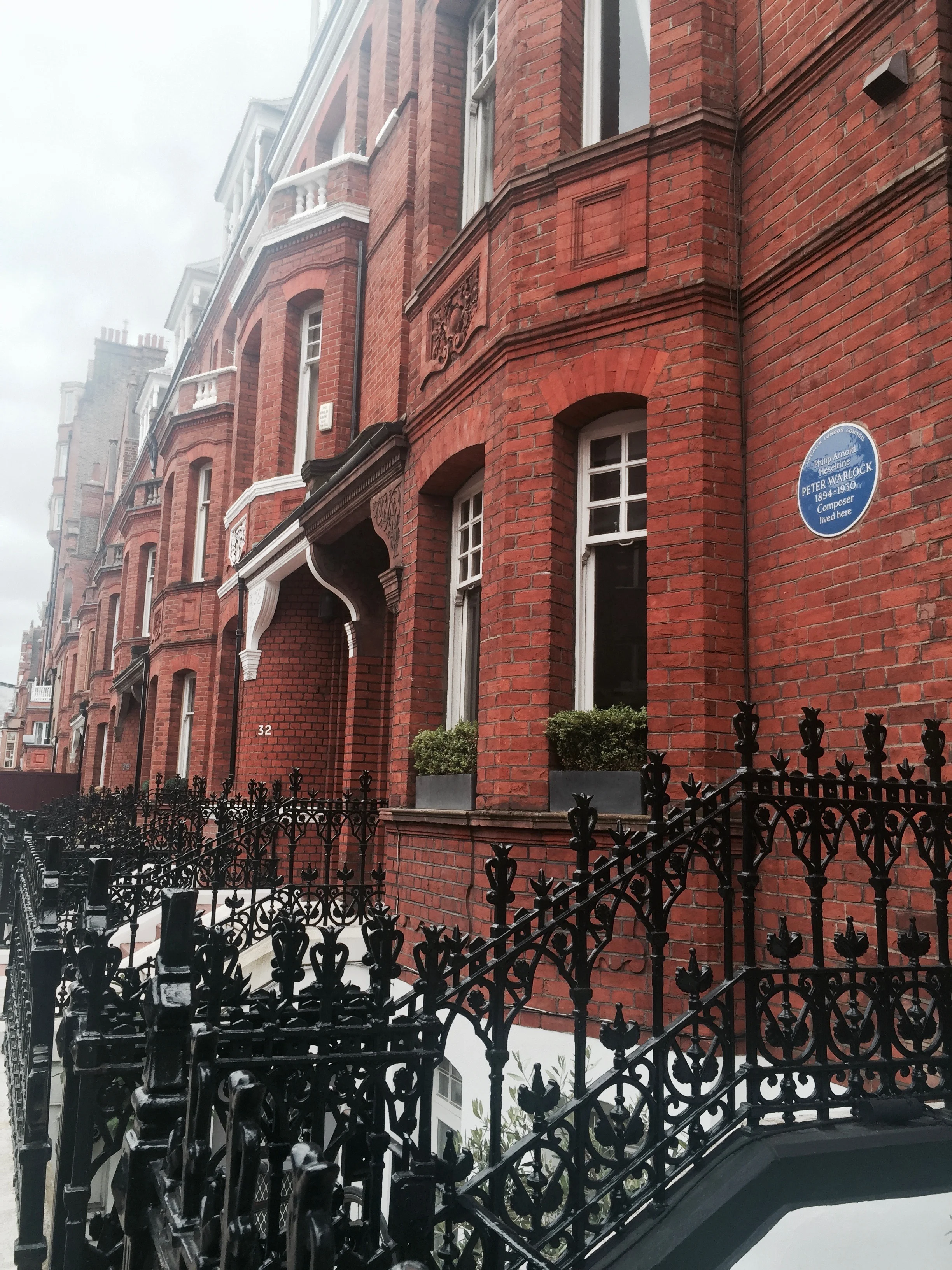 Oscar Wilde's former street in Chelsea, London.