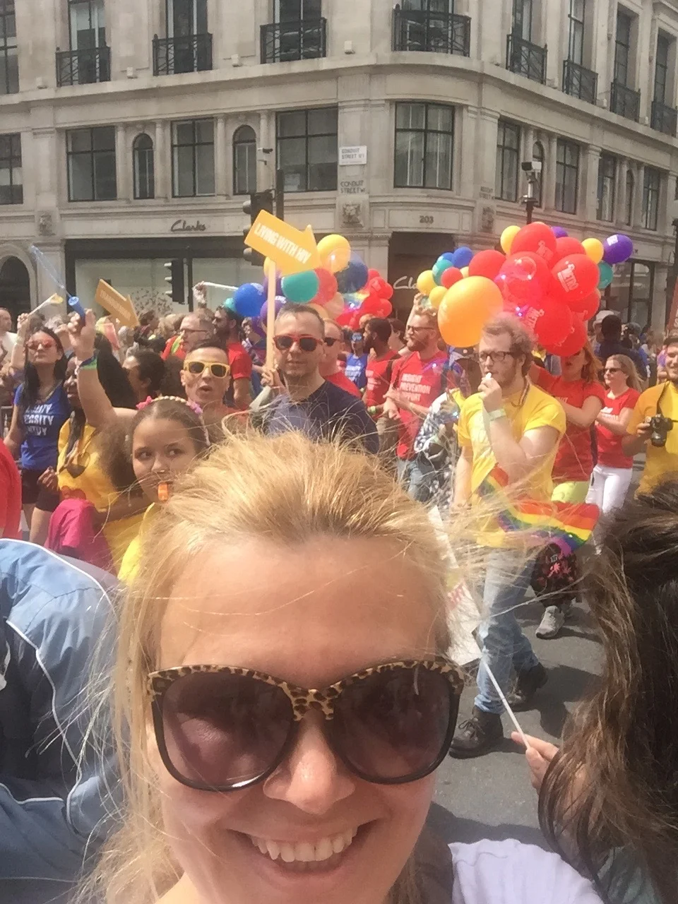 A Broad in London enjoying the London Pride Parade