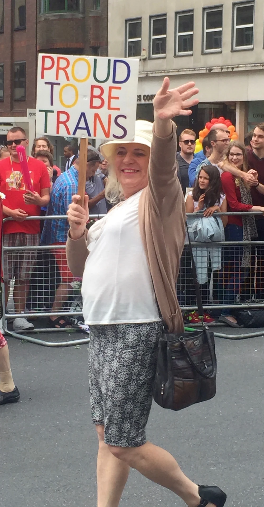 Proud to be Transgender at Pride London Parade.