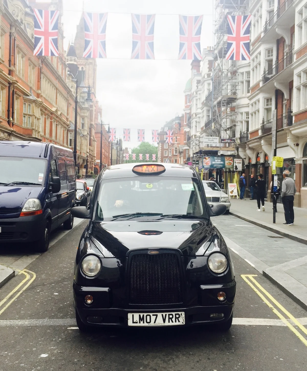 Black Cab Off Oxford Street.