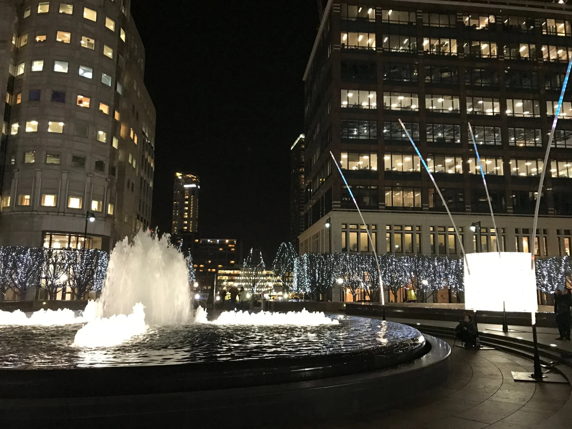 Canary Wharf. Winter Lights