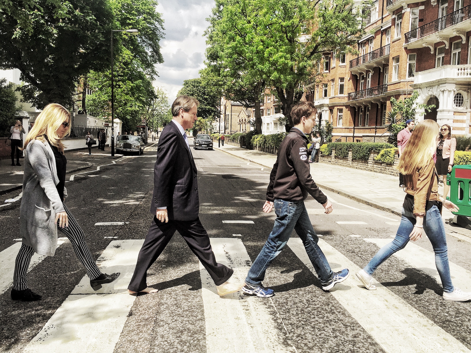 A Broad in London and Family crossing Abbey Road.jpeg