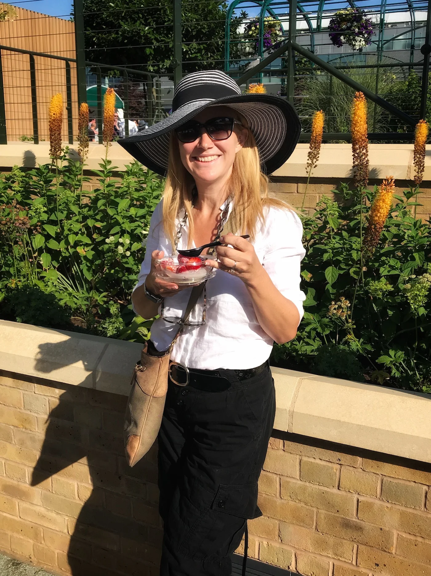 Abroad In London Eating Strawberrries and Cream at Wimbledon.jpg