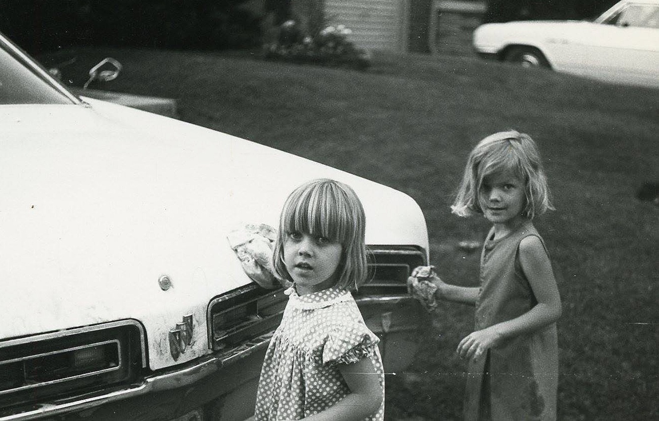 victoria+and+Susan+washing+the+old+Buick+circa+1970.jpg