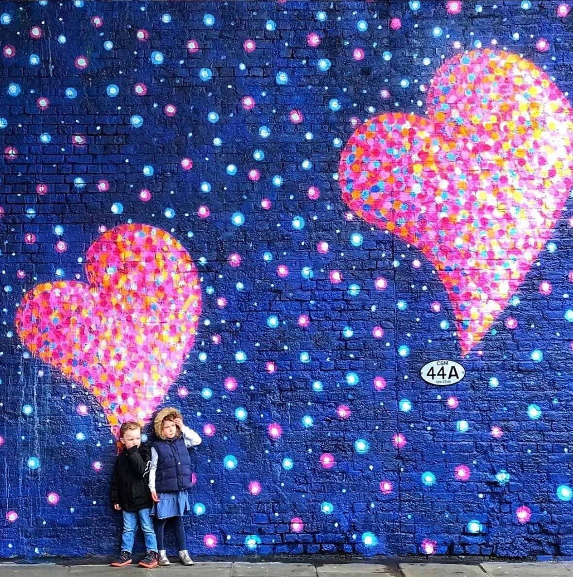 A painted mural tribute to those who died in the London Bridge attack. Borough Market.