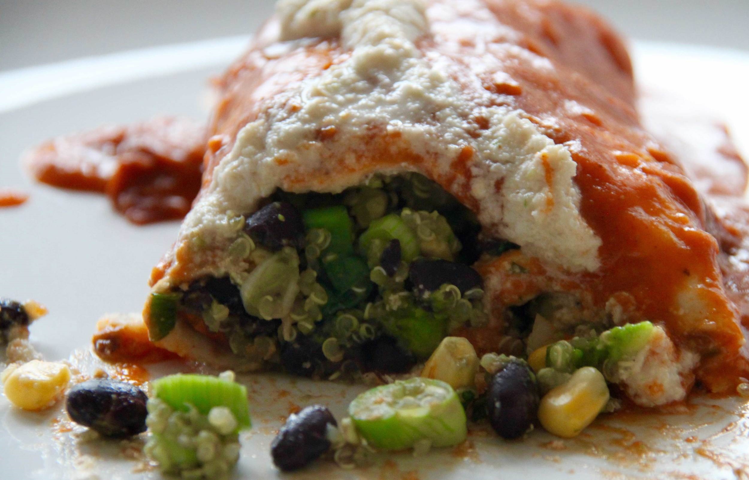 Enchilada with Lime Sauce