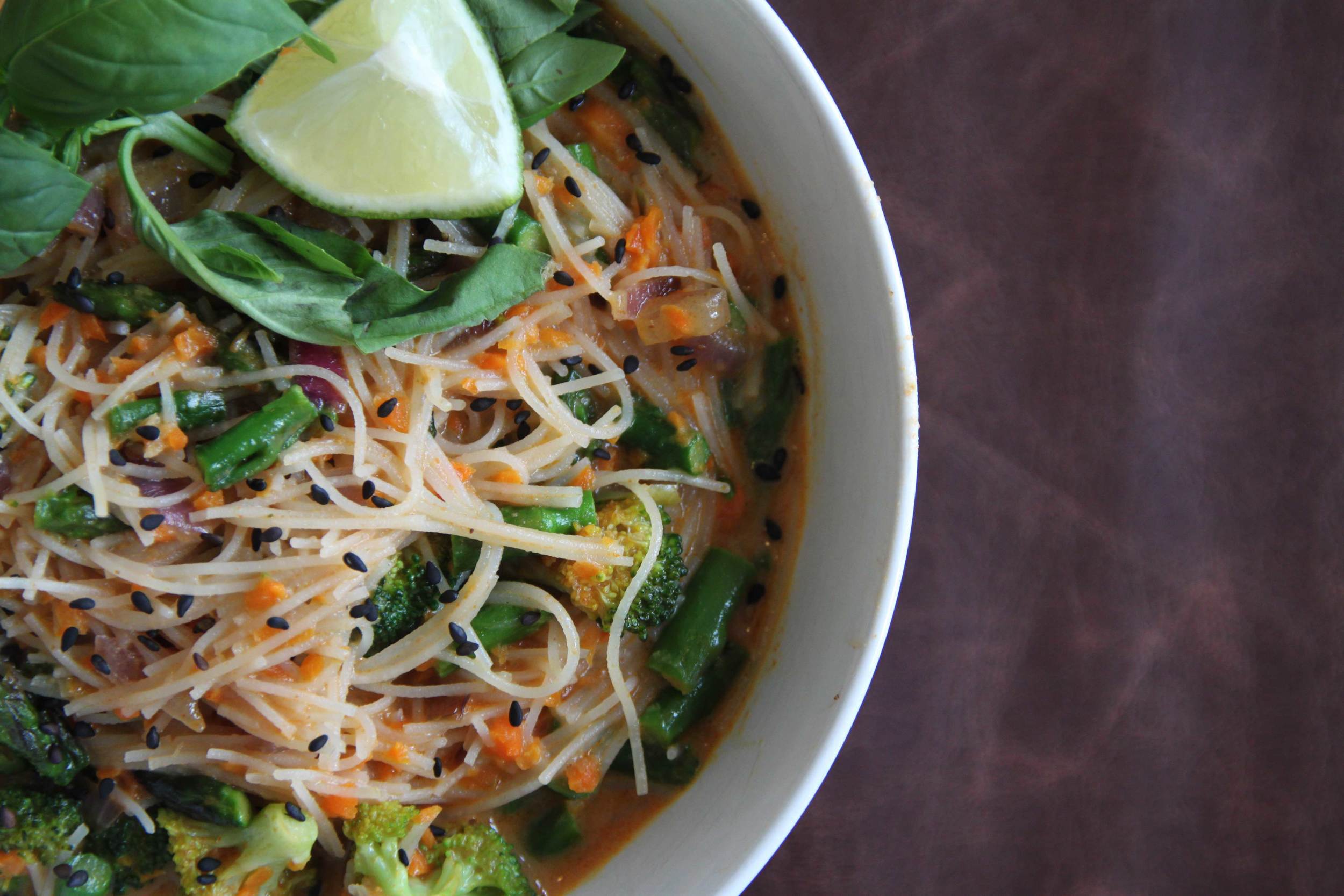 Thai Coconut Curry Noodle Bowl