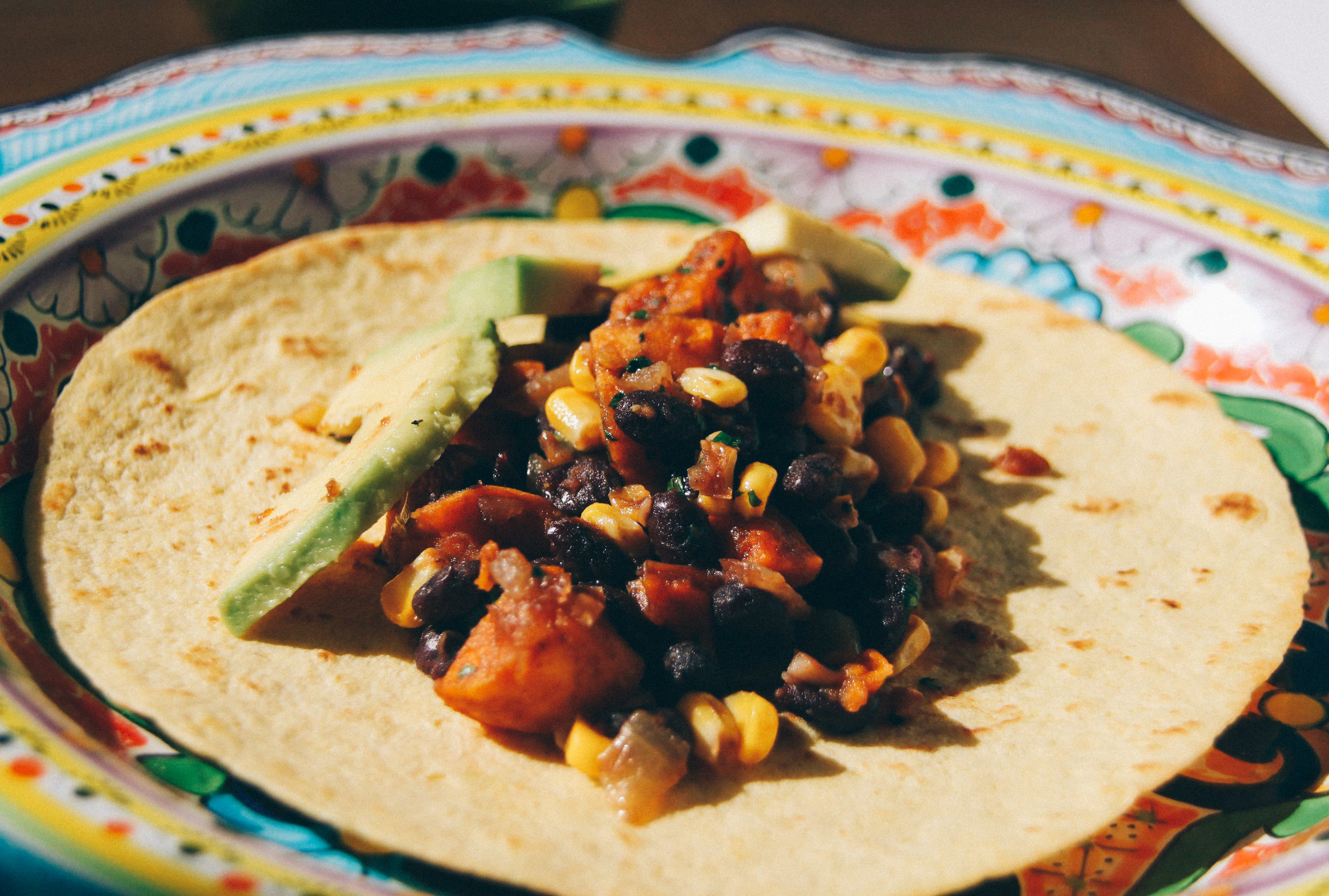 Sweet Potato Lime Taco