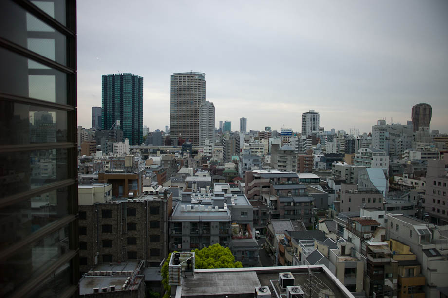 A view of Tokyo from The Tokyo American Club in Tokyo, Japan