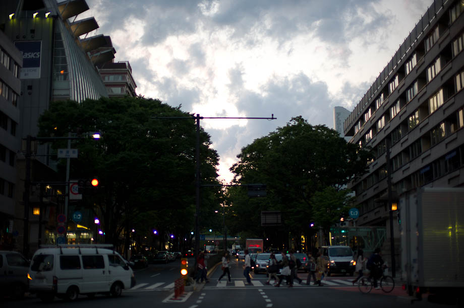Nice sky over Harajuku, Tokyo, Japan
