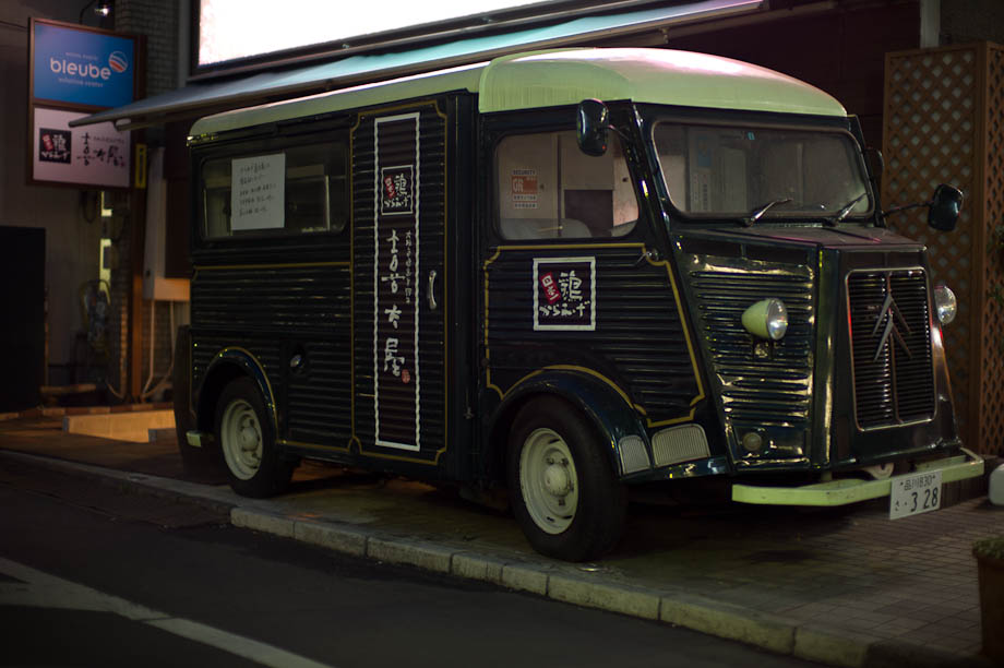 Citroen Van turned into a mobile food station