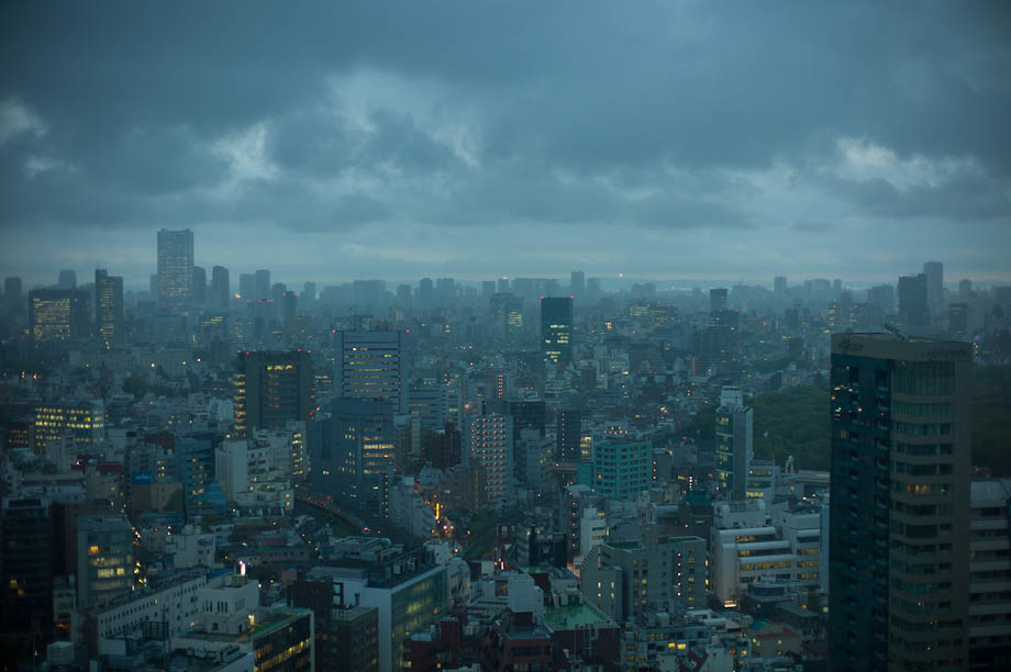 Rainy Clouds over Tokyo, Japan
