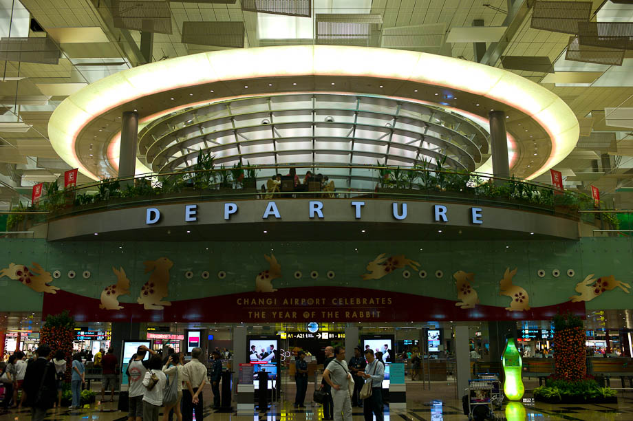 Departures, Changhi Airport, Singapore