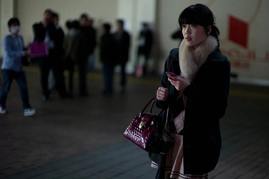 Girl waiting at Hachiko, Shibuya, Tokyo, Japan