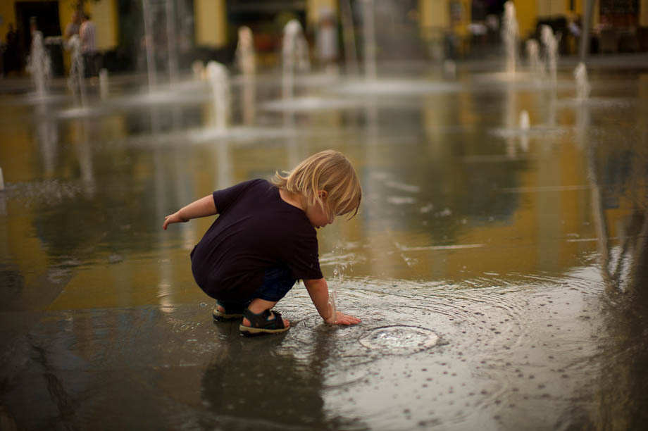 Boy at Clarke Quay in Singapore