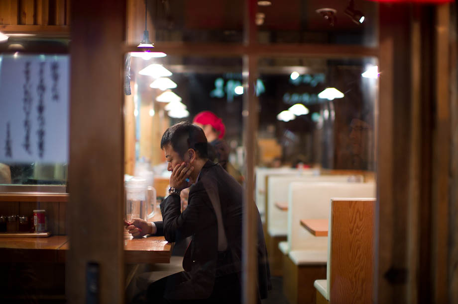 Eating in Shibuya, Tokyo, Japan