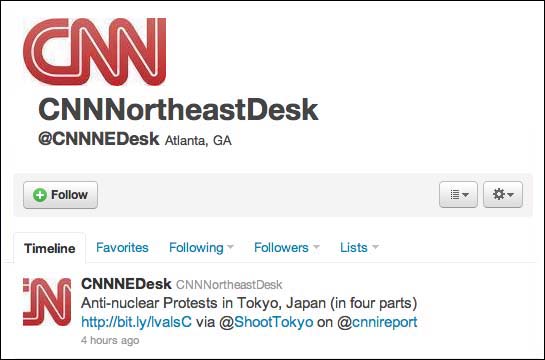CNN Tweet on ShootTokyo