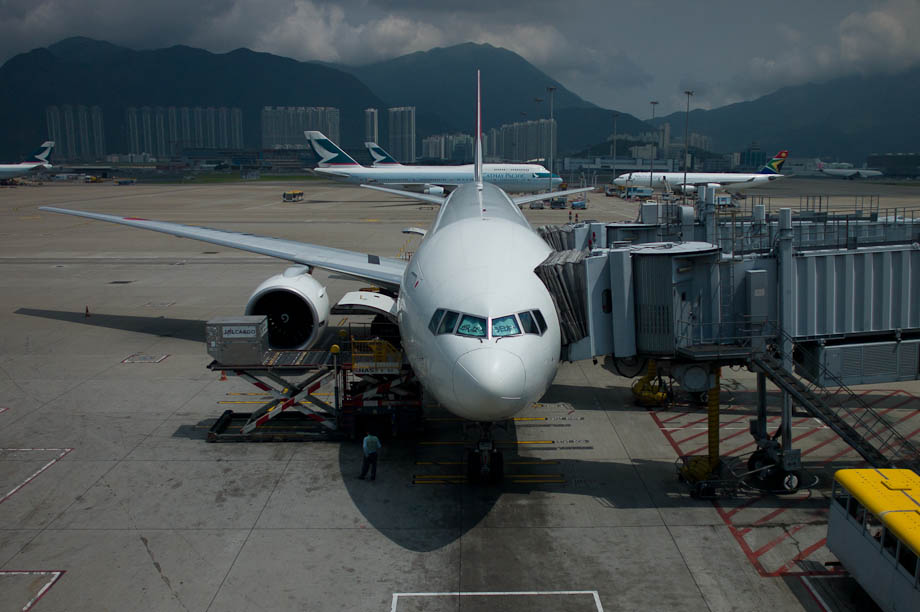 Runway at Hong Kong Airport