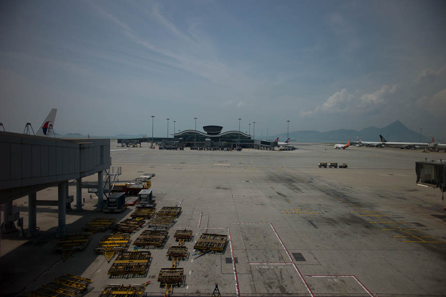 Runway at Hong Kong Airport