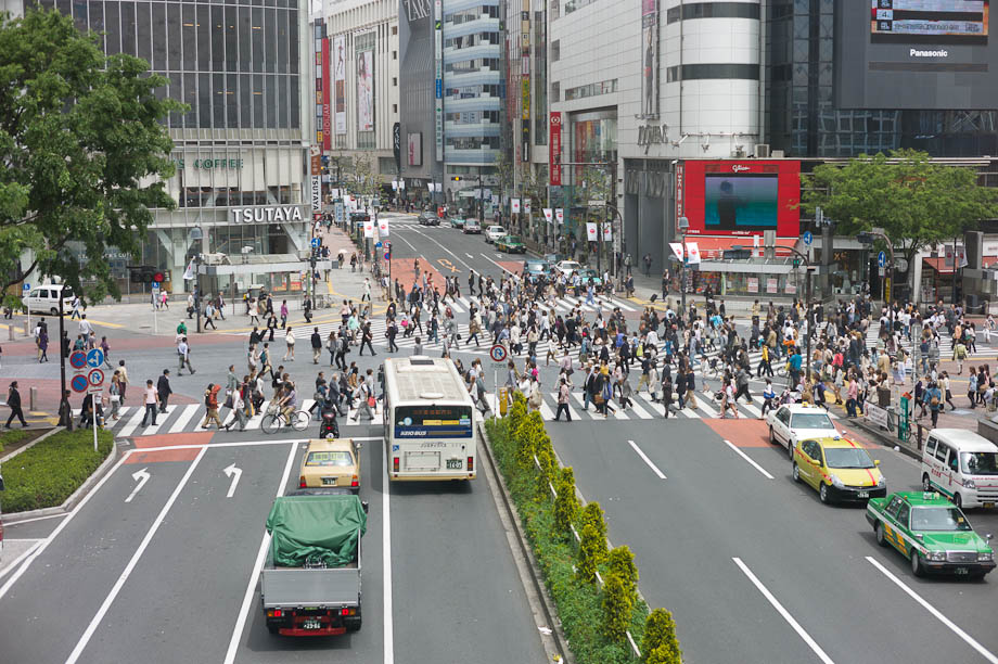 Quiet Shibuya Crossing