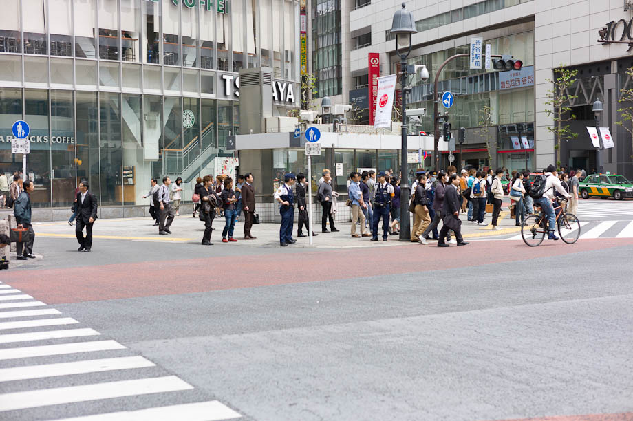 Shibuya quiet during Golden Week