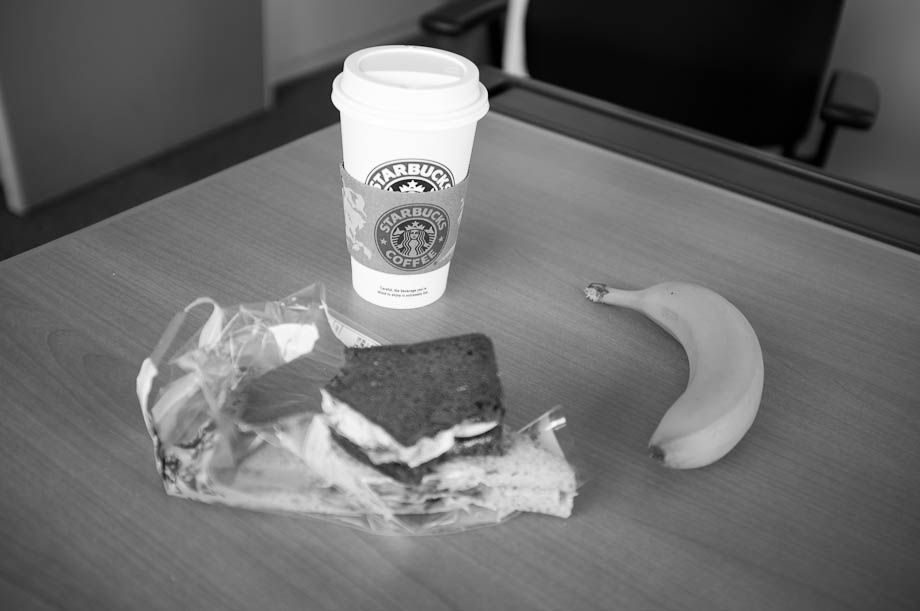 My Starbucks lunch at my desk