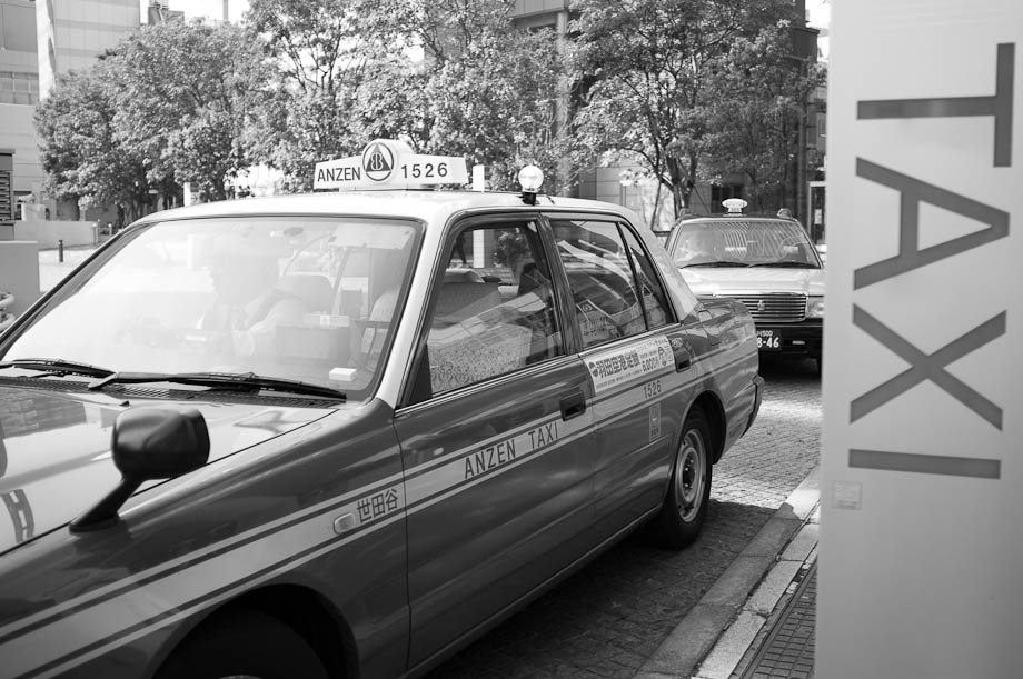 Taxi in Nakameguro, Tokyo, Japan
