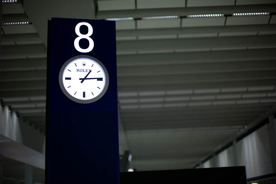 Rolex Clock at Hong Kong Airport