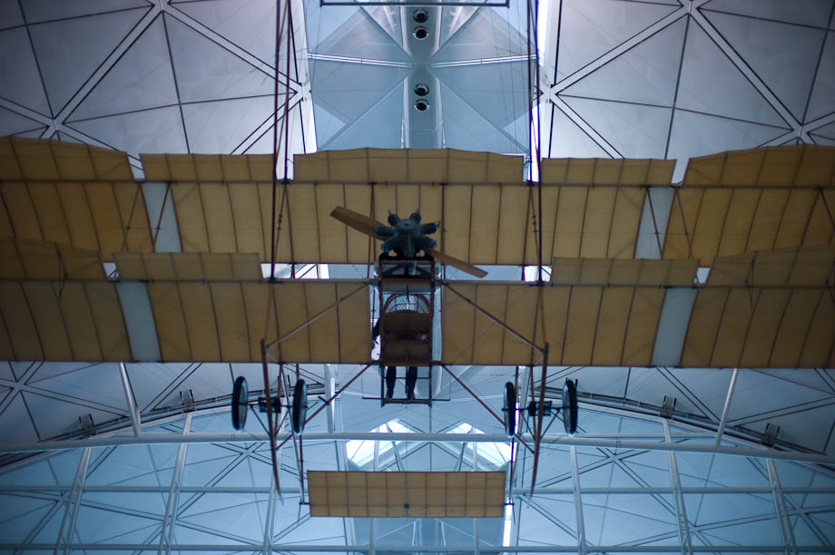 Airplane at Hong Kong Airport