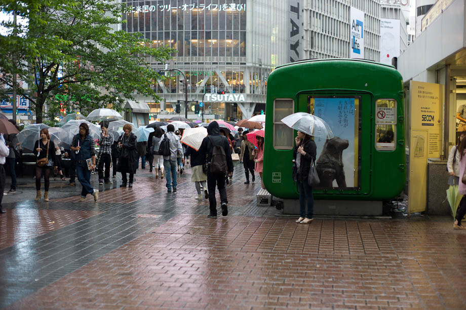 Rainy Shibuya Station