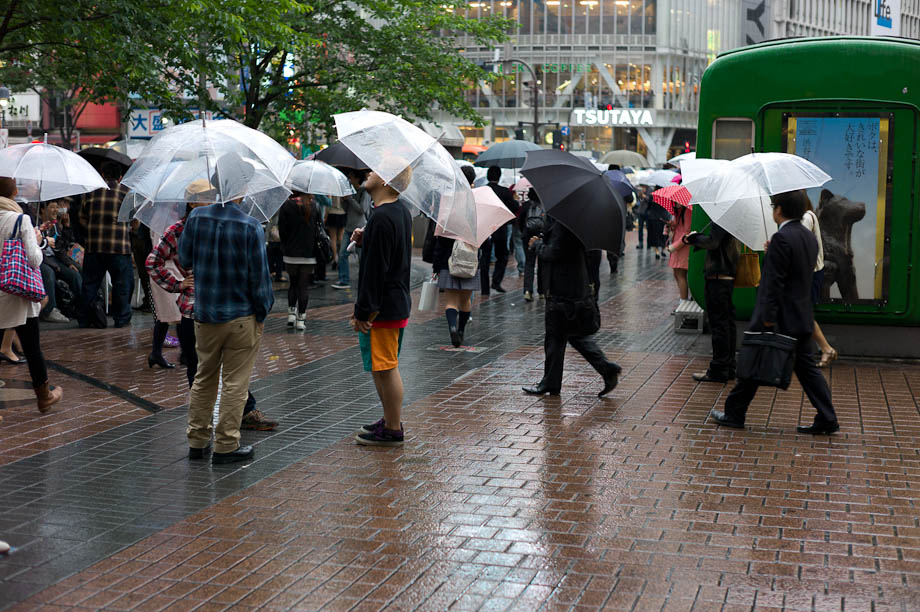 Rainy Shibuya Station