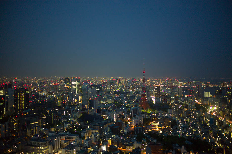 A view of Tokyo from the top of Roppongi Hills